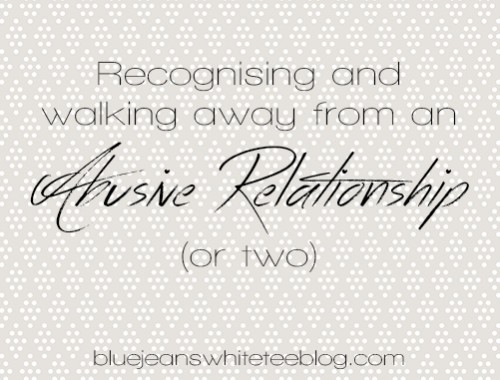 A personal account of two abusive relationships from a lucky survivor.